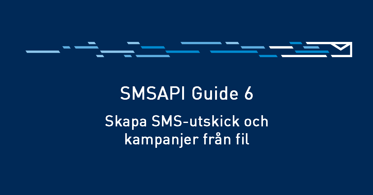 SMSAPI - skapa SMS-utskick och kampanjer från fil