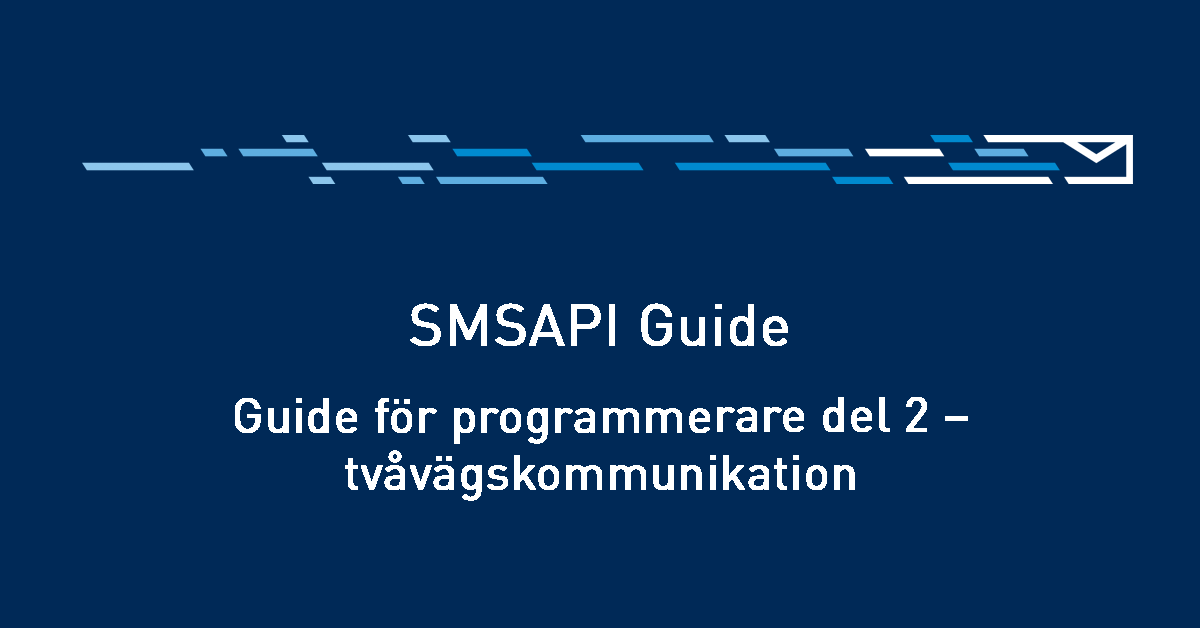 SMSAPI tvåvägskommunikation